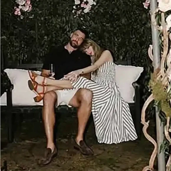 NWT - Taylor Swift Polo Ralph Lauren Nylon Crinkle Stripe A Line Dress - Picture 8 of 8